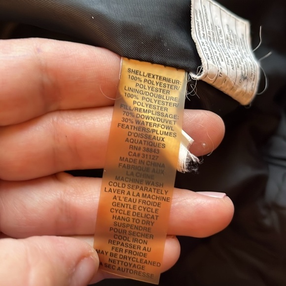 ❤️Tahari winter down puffer jacket women’s black statement collar - Picture 11 of 16